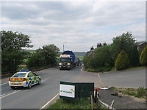 SD8018 : Turbine Tower Convoy on the A680 by Paul Anderson