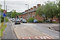 Mini-roundabout joining Barfield Close to Bar End Road