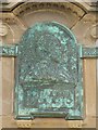 Plaque on the base of the monument to Edward VII