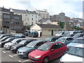 Looking above the cars to the rear of Dark Street