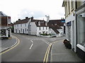 View of the junction on The Hill and Waterloo Road