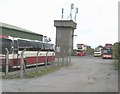 The leaning water tower of Llannerch-y-Medd