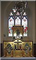 TQ2481 : All Saints & St Columb, Notting Hill, London W11 - North chapel reredos by John Salmon