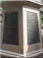 Two great men honoured in Aldermanbury Square