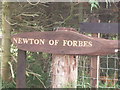 Sign for Newton of Forbes