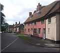 Houses opposite the church, Church Road, Mendlesham