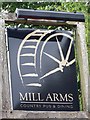 Sign for the Mill Arms, Dunbridge