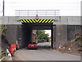 The replacement rail bridge at Cadwell