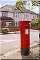 George V Pillar Box on corner of Oakfield, London N21