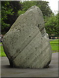SJ8597 : Glacial erratic at Ardwick Green, Manchester by Skinscribe
