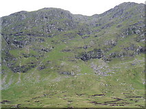 NH1671 : The east face of Sgurr Breac by David Brown