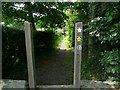 The Barnsley Boundary Walk sign on the stile