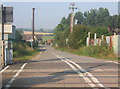 Lane from Baylham Mill crossing the railway line