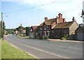 View along the A1067 (Fakenham Road)