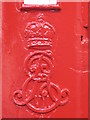 TQ2783 : Edward VII postbox, Wadham Gardens, NW3 - royal cipher by Mike Quinn