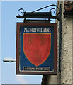 SK7549 : Defaced pub sign by David Lally