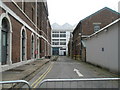 The side of the North Office Block, Portsmouth Dockyard