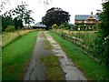 Driveway to Flaxlands Manor Farm