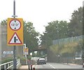 The disused railway bridge over Glanhwfa Road