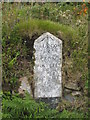 Milestone on the road between Penmarth & Halwyn