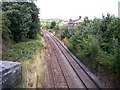 Closed railway station at Burton