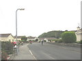 Lone cyclist in Lon Conwy