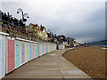 SY3391 : Beach huts, Lyme Regis by Stuart Wilding