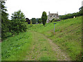 Footpath junction near Lodges Farm