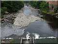 Below the weir on the River Ericht in summer