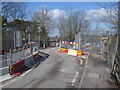 Railway bridge at Colwall  - the chicane