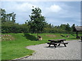 Flower beds at Roe Bridge picnic area