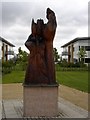 Wooden Statue on Nottingham Business Park