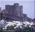 Ypres Tower and flowers, Rye, 1967