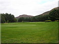 Melrose Golf Course with the Eildon Hills as the backdrop