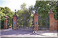 Entrance Gates to Arnos Park, London N14