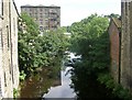 River Colne - viewed from Britannia Road, Slaithwaite