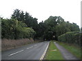 Looking down the A396 towards the A39