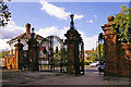 Entrance Gates to Arnos Park, London N14