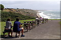 Tables outside the Cliffhanger cafe