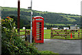 Phone box near Brynmelyn