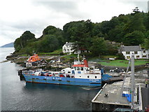 NR4369 : Port Askaig: Jura ferry and lifeboat by Chris Downer