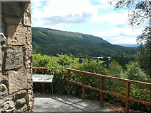 NS1385 : The viewpoint in Benmore Botanic Garden by Lairich Rig