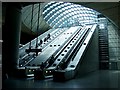 Canary Wharf Station  - Escalators