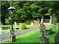 Lamp-post and Lychgate