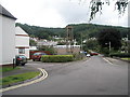 Looking up High Bank towards the Fire Station