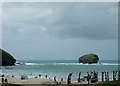 Portreath beach and seafront