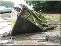 Boat wreck in Castle Pill