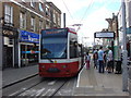 Tram 2550 stops at Church Street tram stop