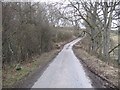 Minor road crossing the Hermiston Burn