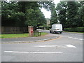 Postbox at the western end of Wood Road